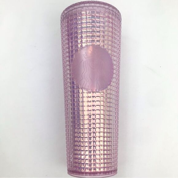 Starbucks Holiday 2020 Pink Grid Disco 24 0z. Venti Cold Cup Tumbler - Picture 2 of 11